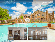 Tablet Screenshot of mansionsathickorycreek.com